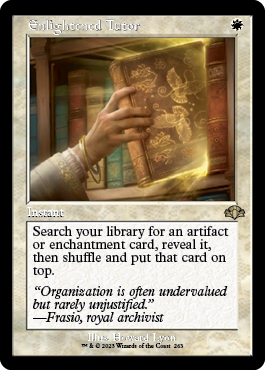 Enlightened Tutor Dominaria Remastered Retro Frame
